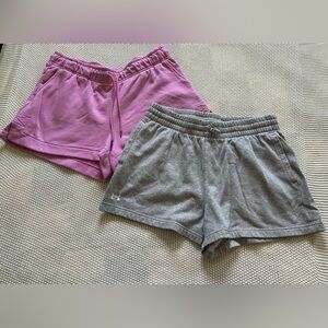 Under Armour & Universal Threads Pink and Gray Athletic Shorts Set